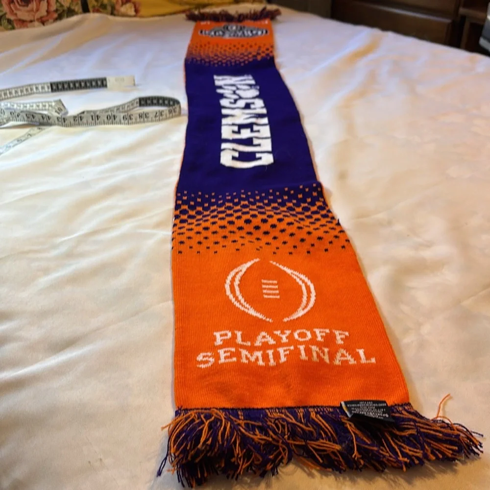 Clemson Tigers Reversible  Cotton Bowl Classic Playoff Semifinal Fringed Scarf